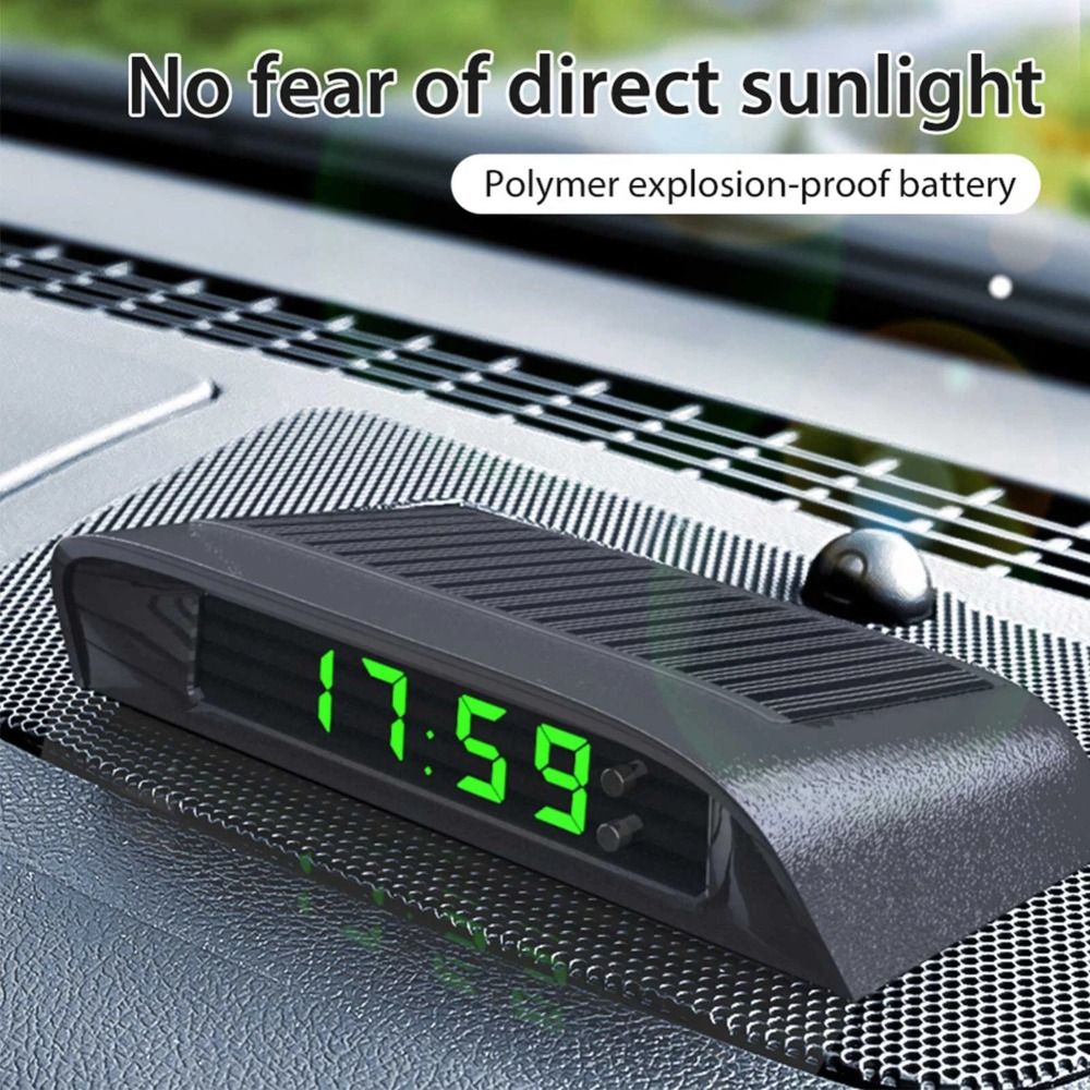 Solar Powered Watch - Solar Powered Car Digital Watch Luminous