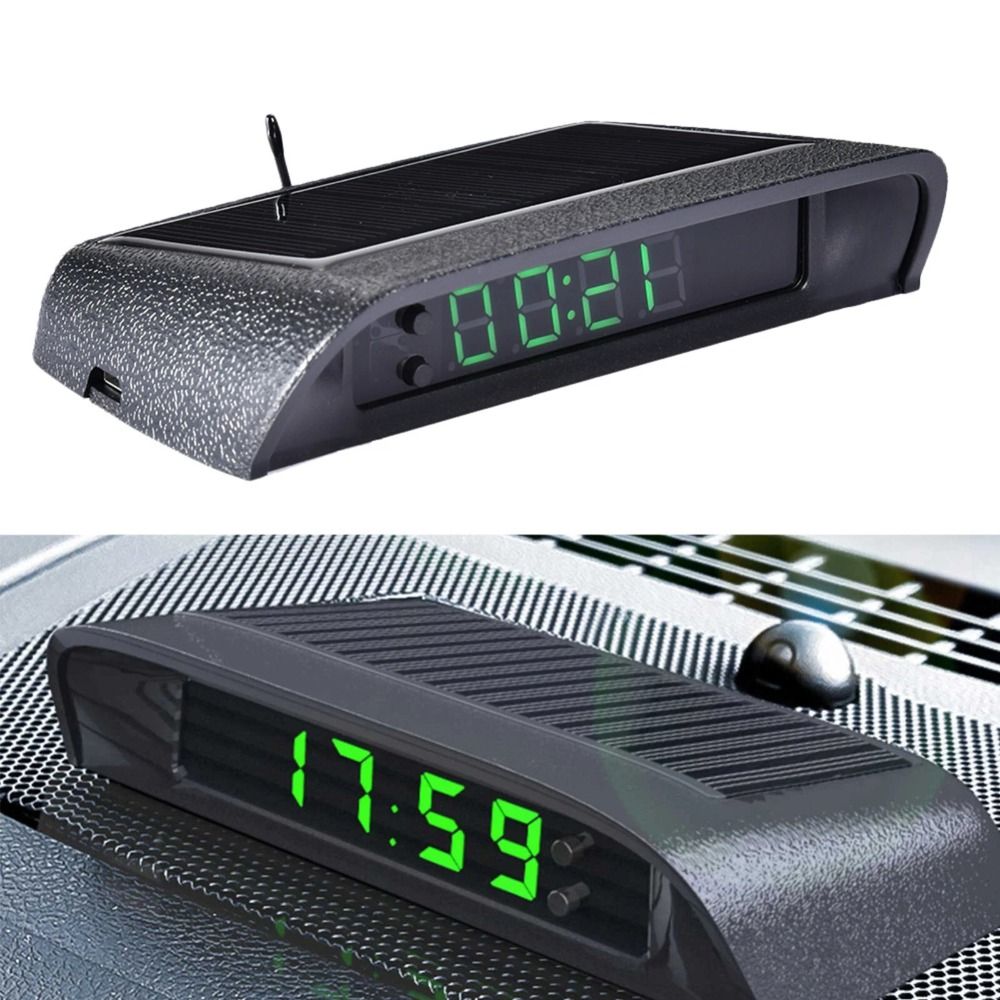 Solar Powered Watch - Solar Powered Car Digital Watch Luminous