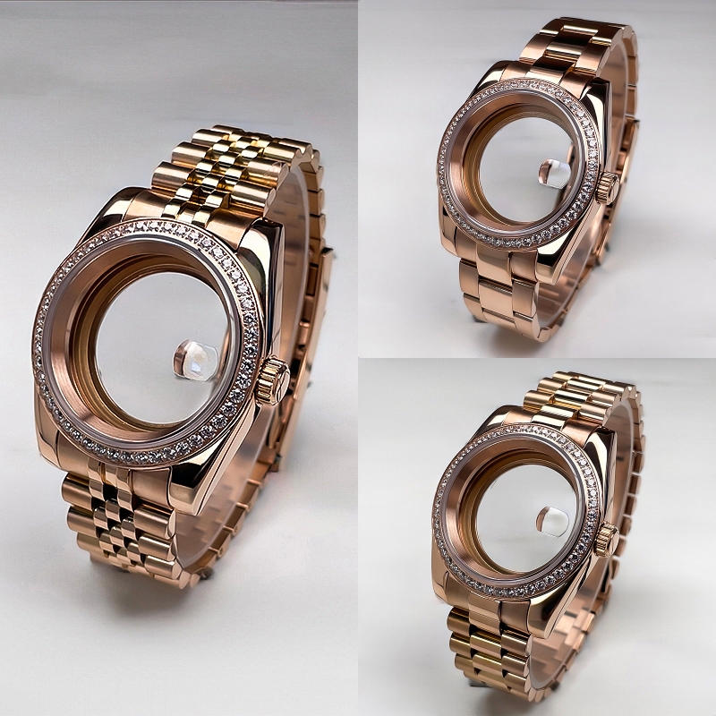 Watch Bezel Insert - NH35 Case 36mm/39mm DJ Rose Gold
