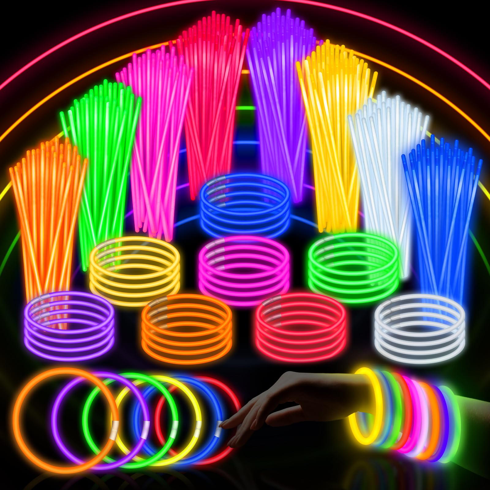 Tritium Gas Tube - 50-300Pcs Fluorescence Sticks Party Multicolor Glow
