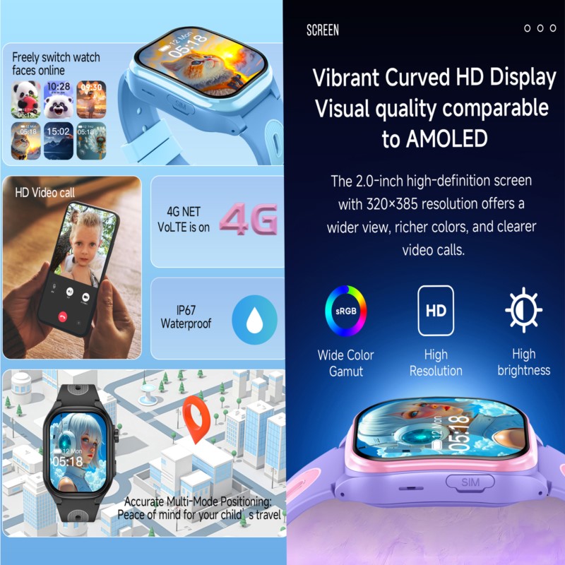 Kids 4G Smartwatch with 2.0 In - Smartwatch Digital Watches For Kids ulasan dan harga