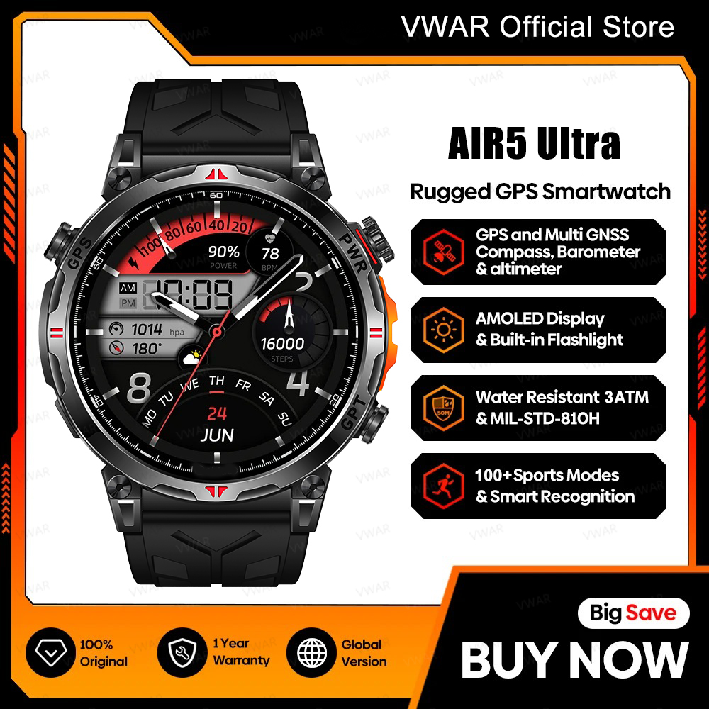2025 New VWAR GPS Smartwatch 1 - Watch Vs Smartwatch ulasan dan harga