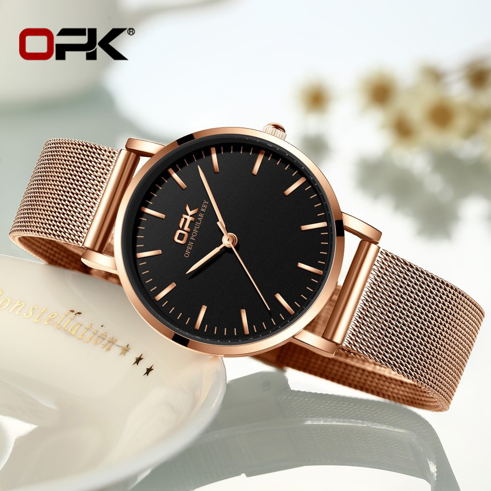 OPK 8101 Womens Watch Simple Q - Mesh Stainless Strap ulasan dan harga
