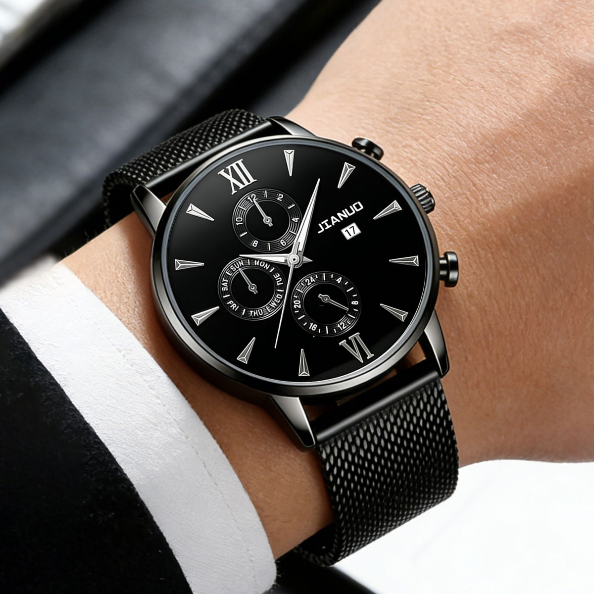 Trendy Casual Men's Milan Mesh - Mesh Stainless Strap ulasan dan harga