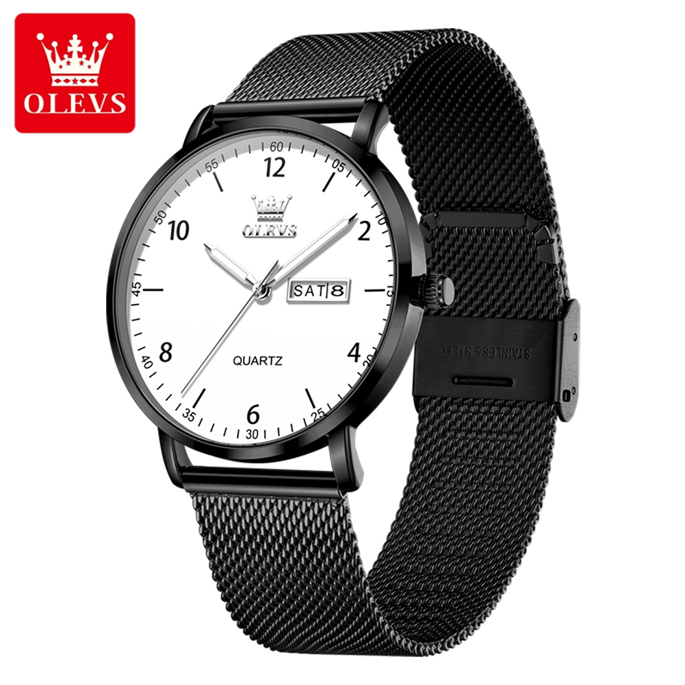 OLEVS Original Quartz Watches  - Mesh Stainless Strap ulasan dan harga