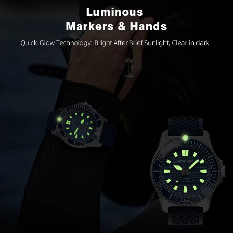 NORTH EDGE ABYSS Men Solar Pow - Solar Powered Watch ulasan dan harga