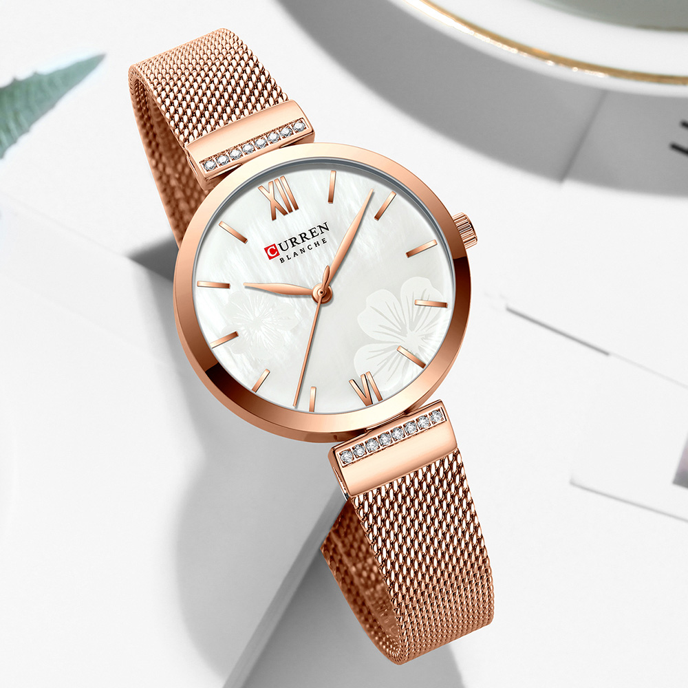 CURREN 9067 Minimalist Quartz  - Mesh Stainless Strap ulasan dan harga