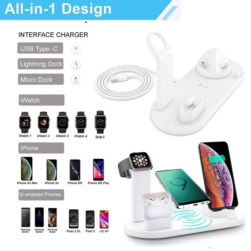 30W 7 in 1 Wireless Charger St - Watch Charging Dock ulasan dan harga