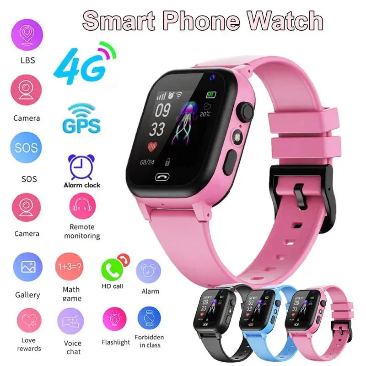 Kids Smart Watch 4G Multifunct - Smartwatch Digital Watches For Kids ulasan dan harga