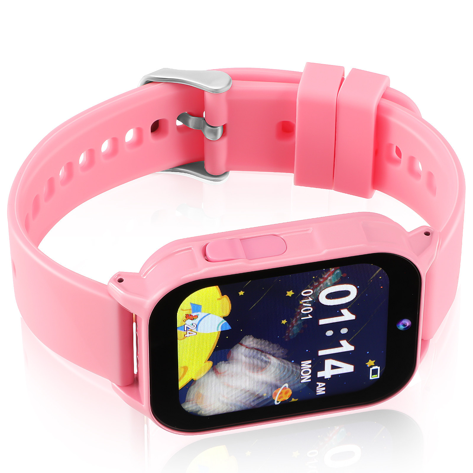 Pink Kids Smart Watch with Gam - Smartwatch Digital Watches For Kids ulasan dan harga