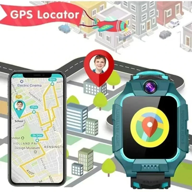 Lenovo 5G Kids Smart Watch Gif - Smartwatch Digital Watches For Kids ulasan dan harga