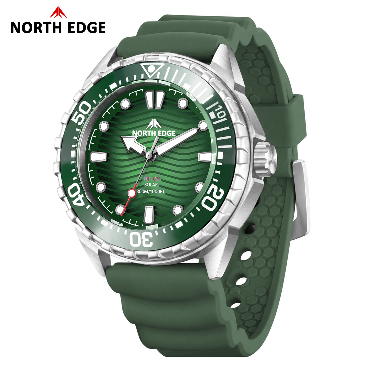 NORTH EDGE 2026 New TRITON Sol - Solar Powered Watch ulasan dan harga