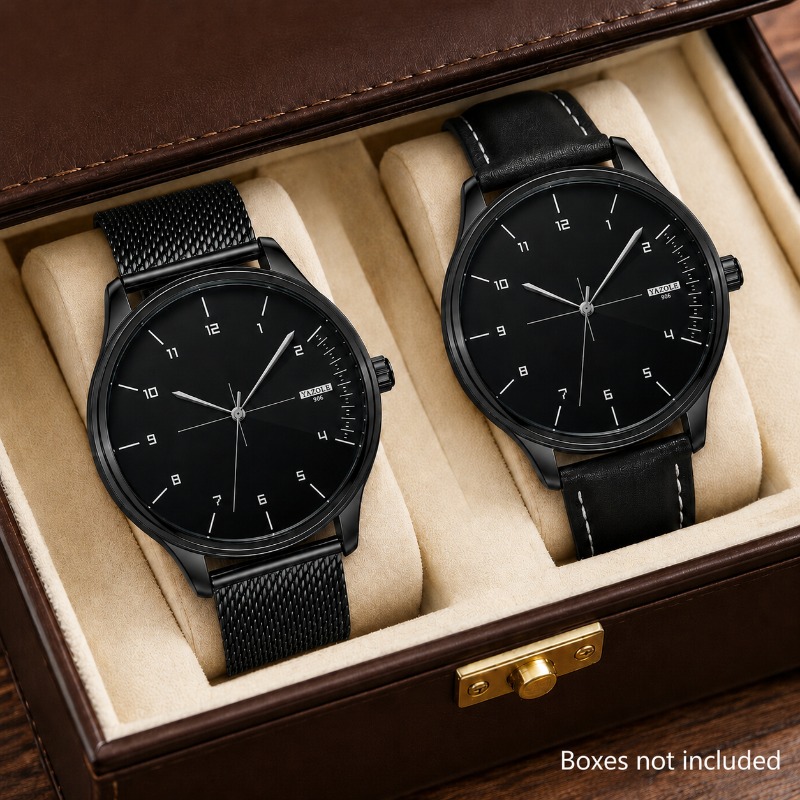 2Pcs YAZOLE Men Business Watch - Smartwatch Watches Best Gift For Men ulasan dan harga