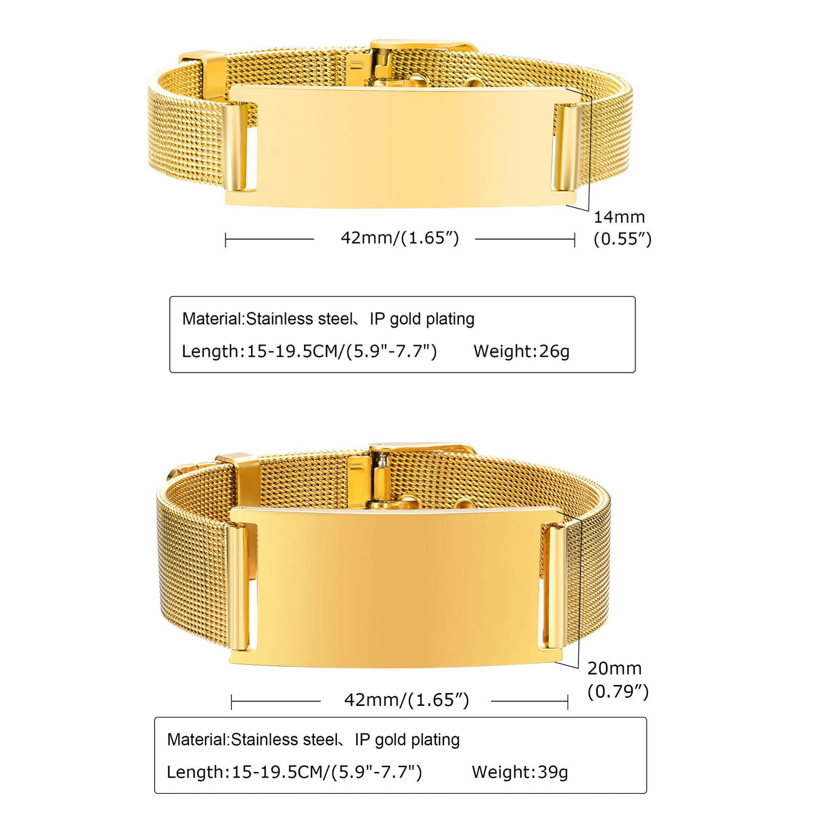 Personalized Photo Bracelet, S - Mesh Stainless Strap ulasan dan harga