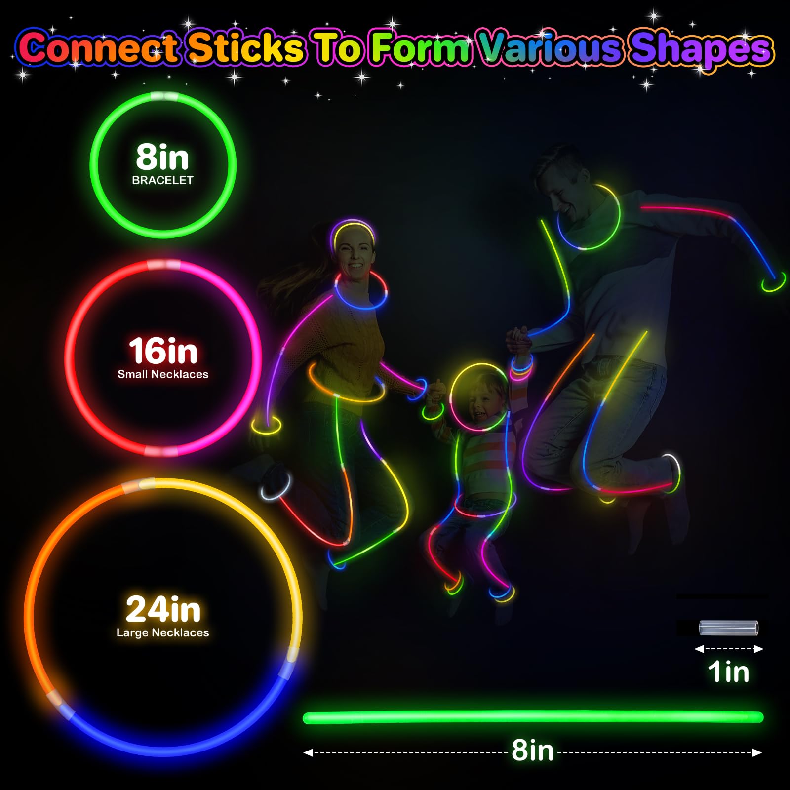 50-300Pcs Fluorescence Sticks  - Tritium Gas Tube ulasan dan harga