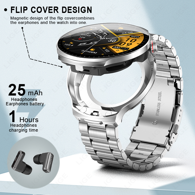 New Smart Watch Men TWS 2-in-1 - Smartwatch Noise Watches For Men ulasan dan harga