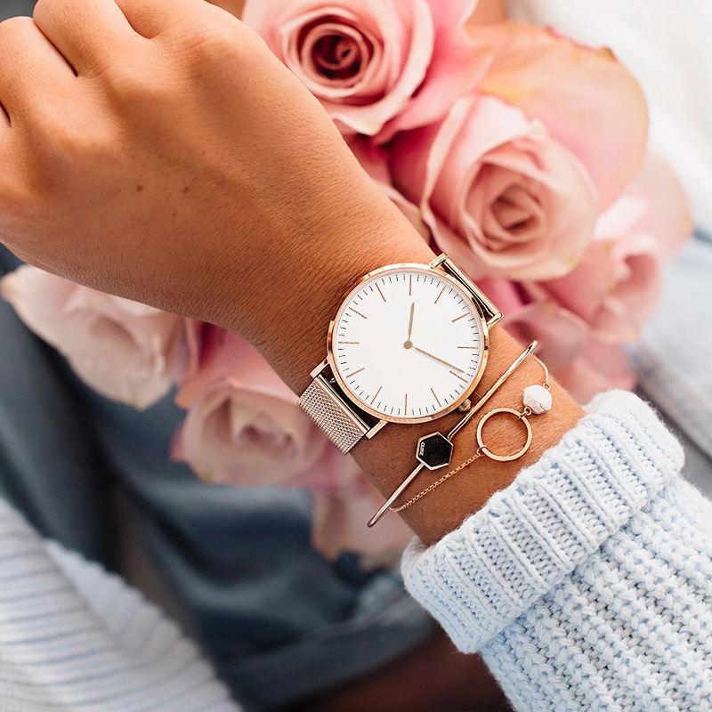 Top Brand Luxury Watches Women - Mesh Stainless Strap ulasan dan harga
