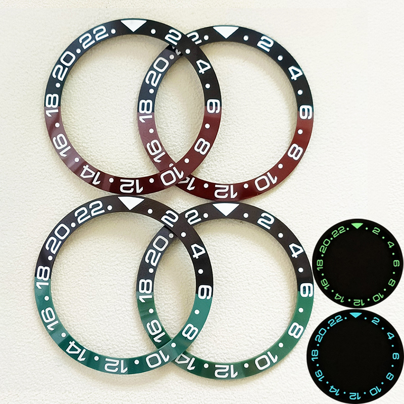 38mm Curved Blue Green Luminou - Watch Bezel Insert ulasan dan harga