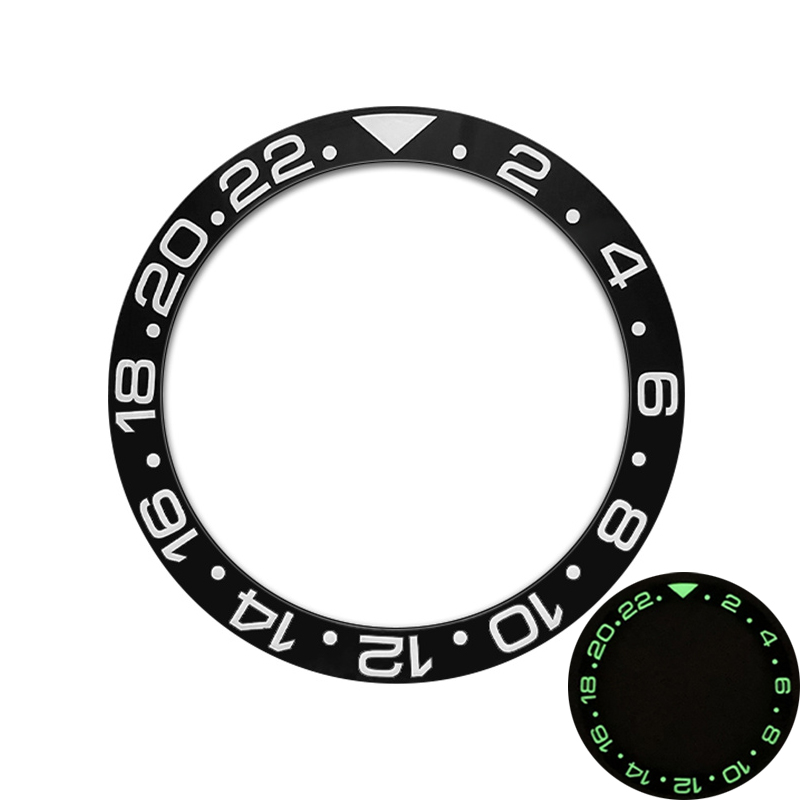 38mm Curved Blue Green Luminou - Watch Bezel Insert ulasan dan harga