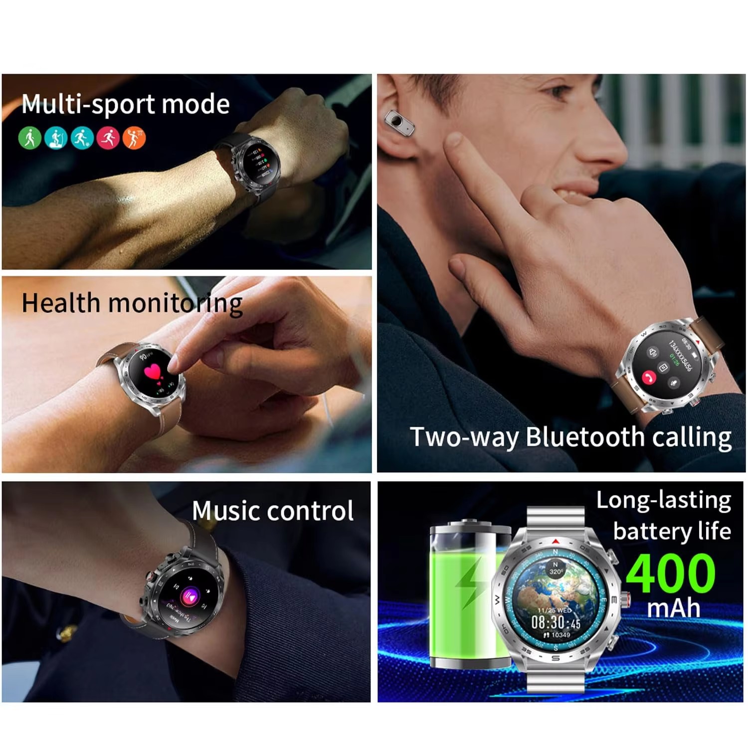 Business Smart Watch 2 in 1 TW - Smartwatch Noise Watches For Men ulasan dan harga