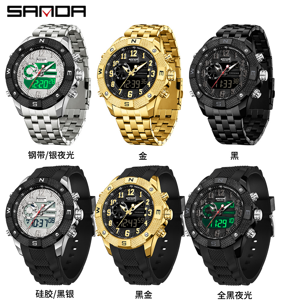 SANDA electronic watch youth t - Smartwatch Trending Watches For Men ulasan dan harga