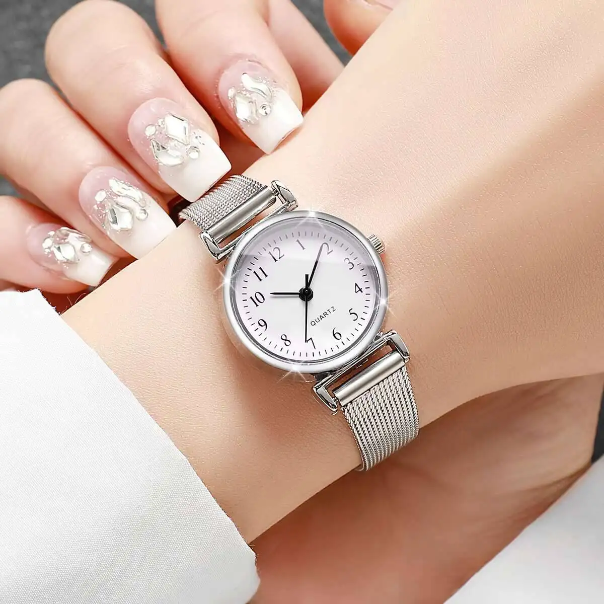 1/2PCS Fashion Women Watches S - Mesh Stainless Strap ulasan dan harga