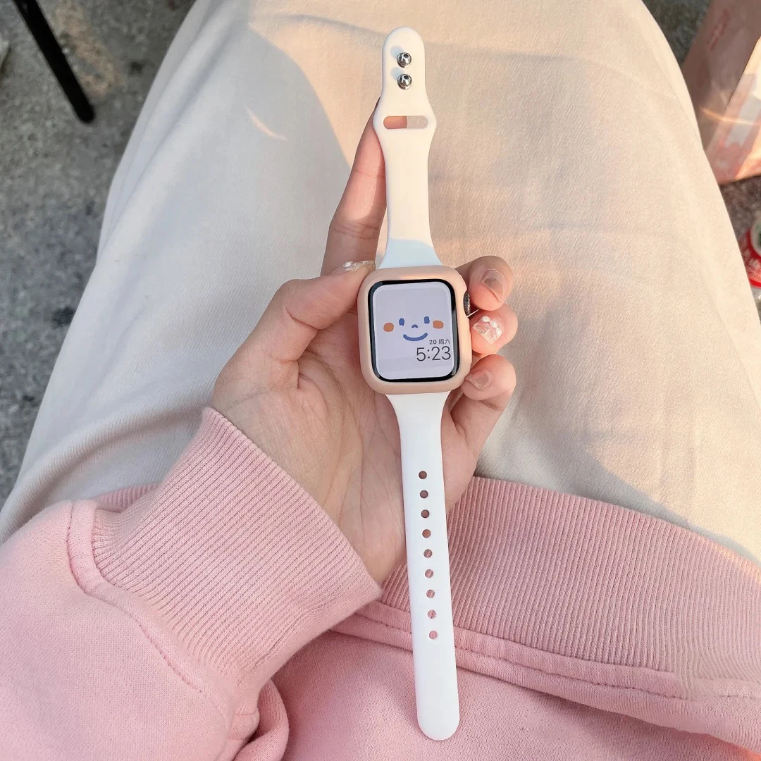 Slim Silicone strap for Apple  - Smartwatch Apple Watches For Women ulasan dan harga