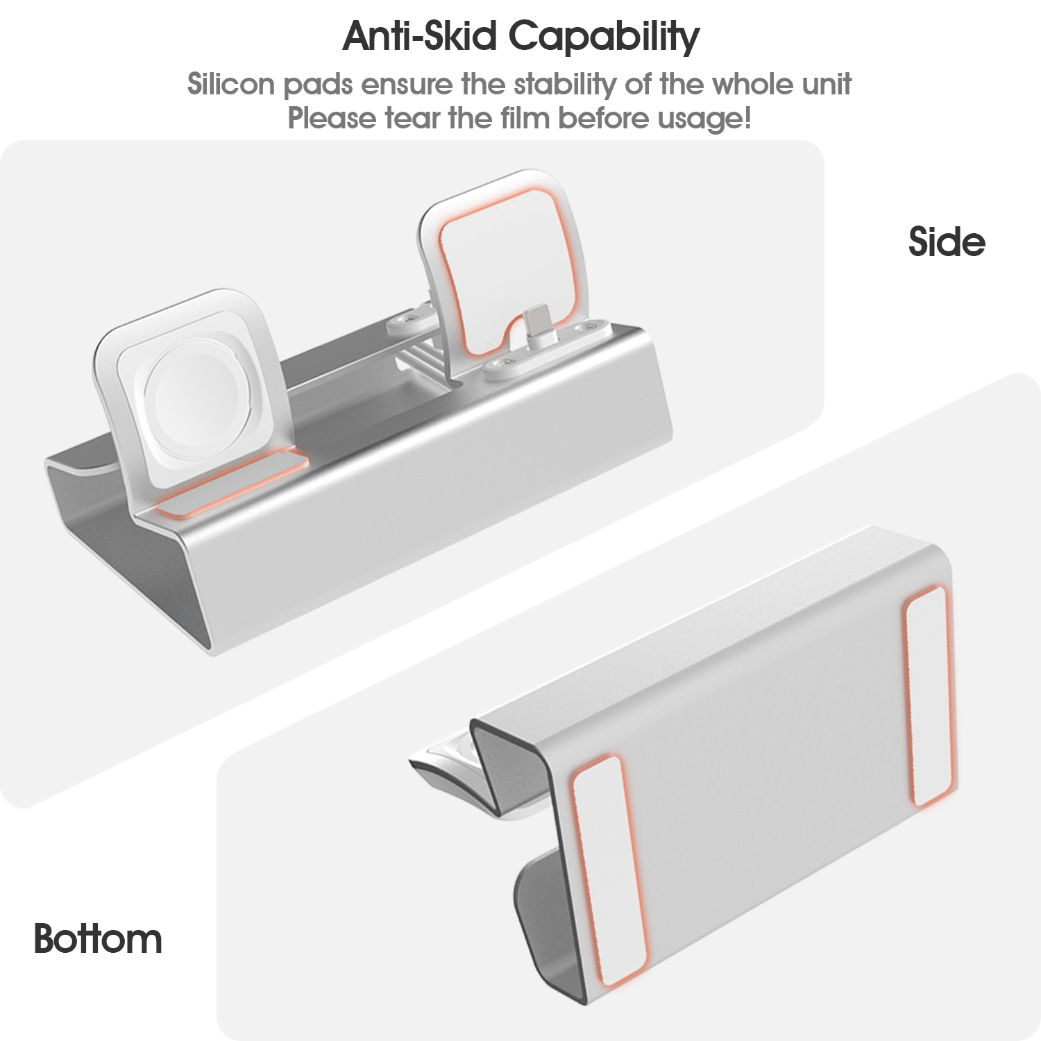 Aluminum 3 in 1 Charging Stand - Watch Xs8 ulasan dan harga