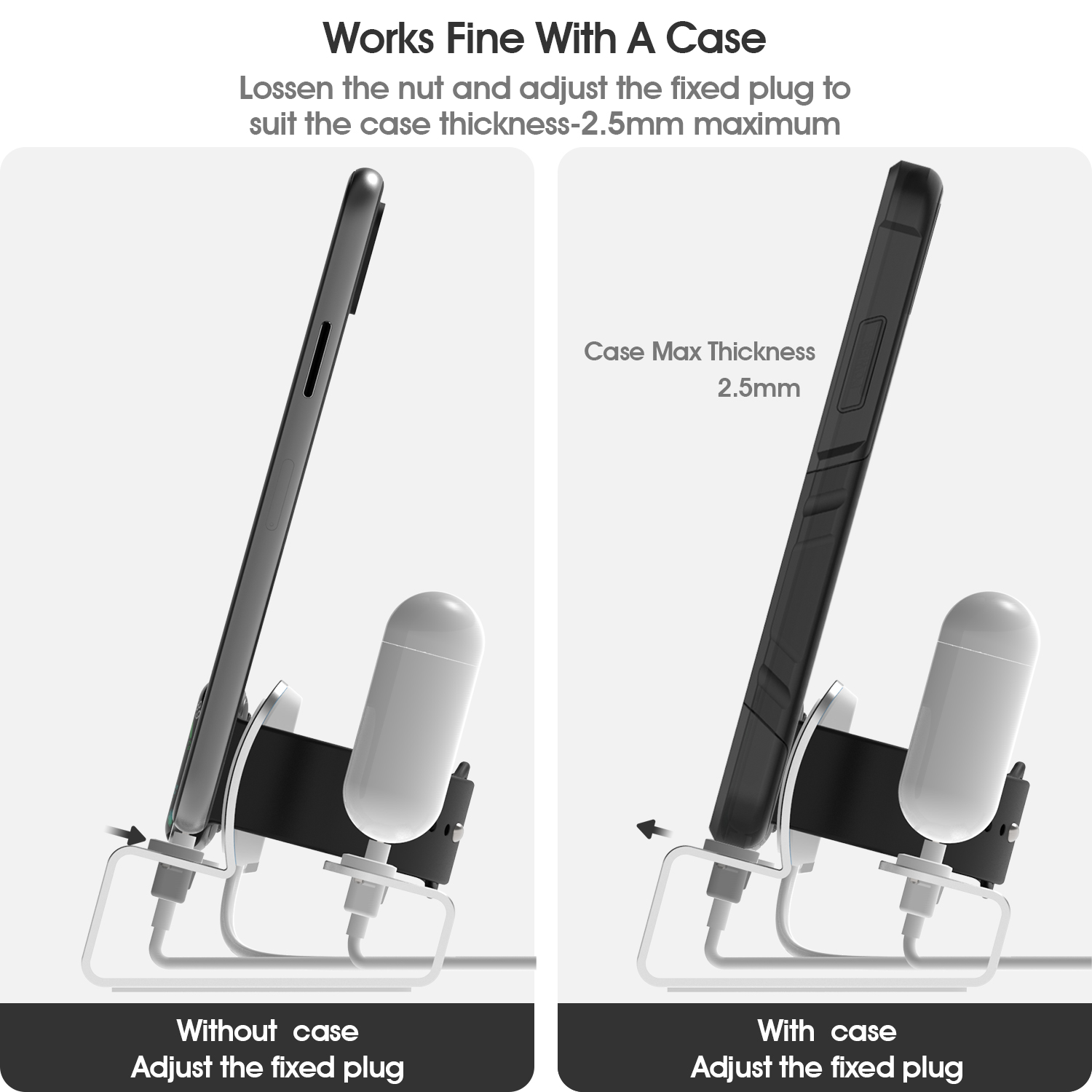 Aluminum 3 in 1 Charging Stand - Watch Xs8 ulasan dan harga