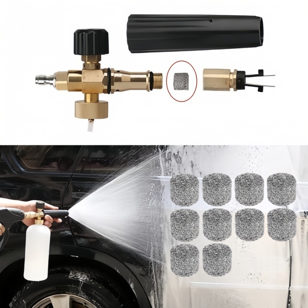 6pcs Car Wash High Density Foa - Mesh Stainless Strap ulasan dan harga