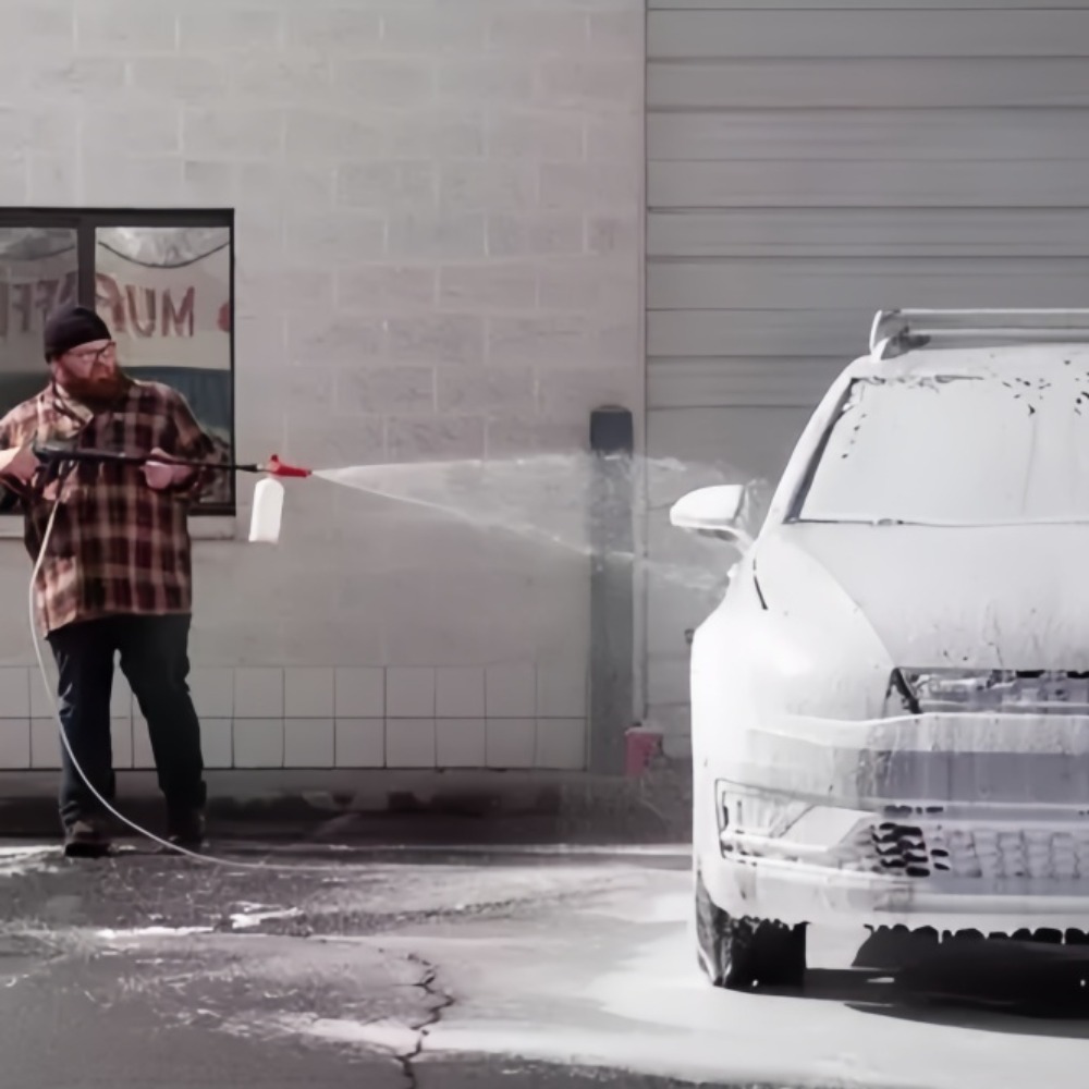 6pcs Car Wash High Density Foa - Mesh Stainless Strap ulasan dan harga