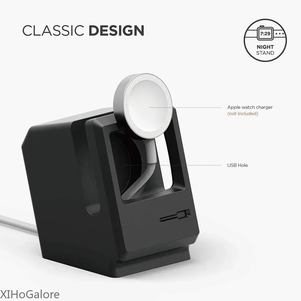 Retro Computer Pattern Silicon - Watch Charging Dock ulasan dan harga