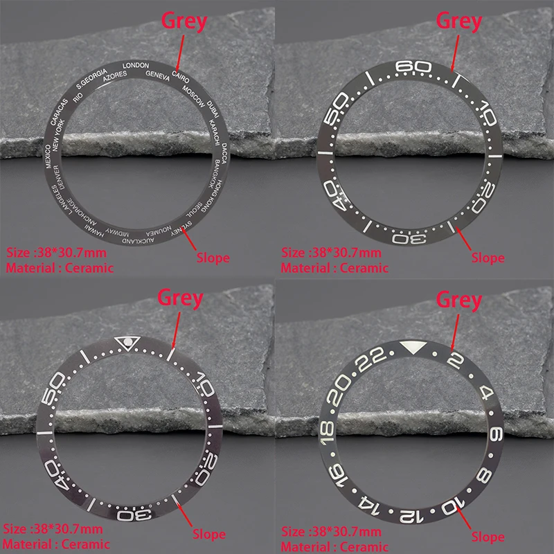 38*30.7mm Imitation Meteorite  - Watch Bezel Insert ulasan dan harga