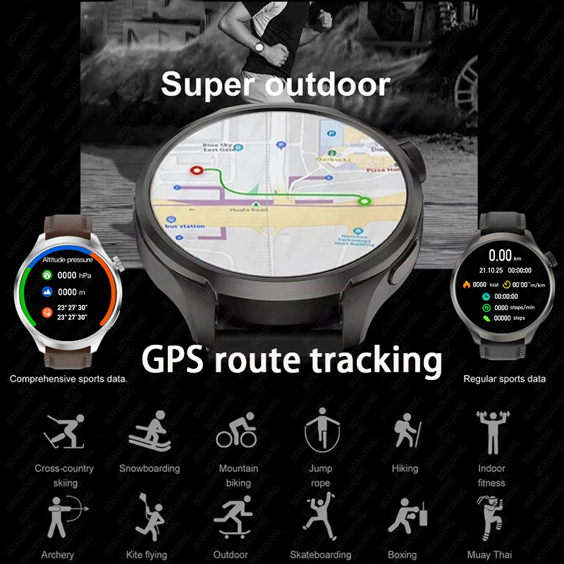 2026 New BOXUXING Outdoor Spor - Smartwatch Watches For Men With Gps ulasan dan harga