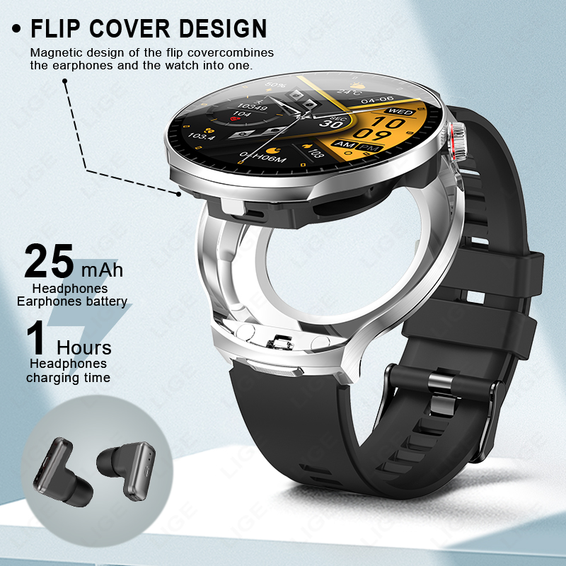 Men 2 in 1 Smart Watch with Ea - Smartwatch Noise Watches For Men ulasan dan harga