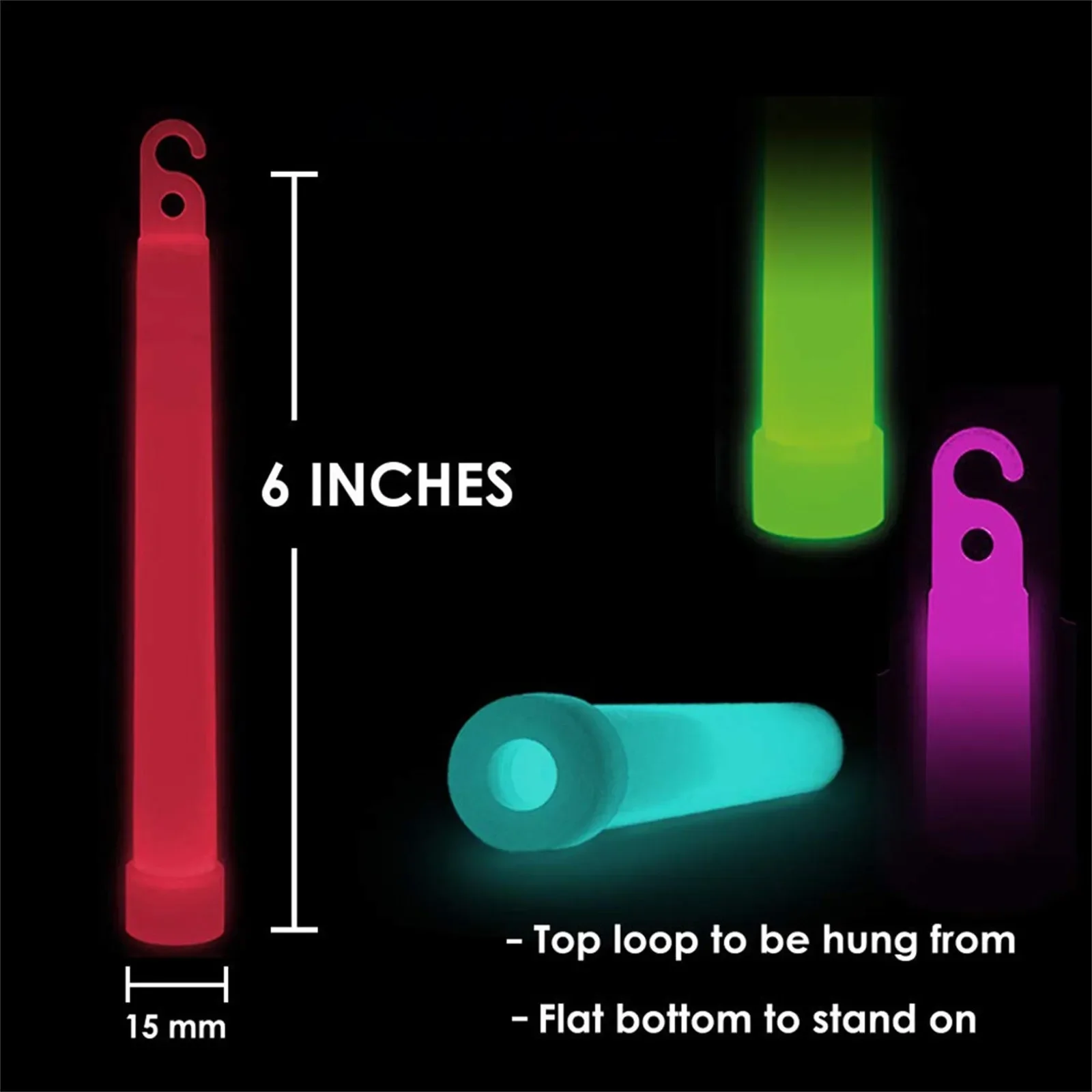 Glow Sticks with Hook 4/6 inch - Tritium Gas Tube ulasan dan harga