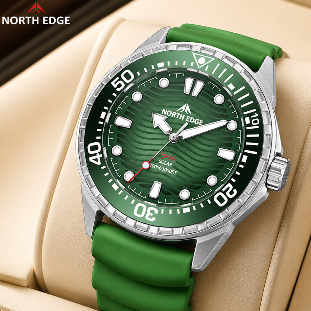 NORTH EDGE TRITON Solar Dive W - Solar Powered Watch ulasan dan harga